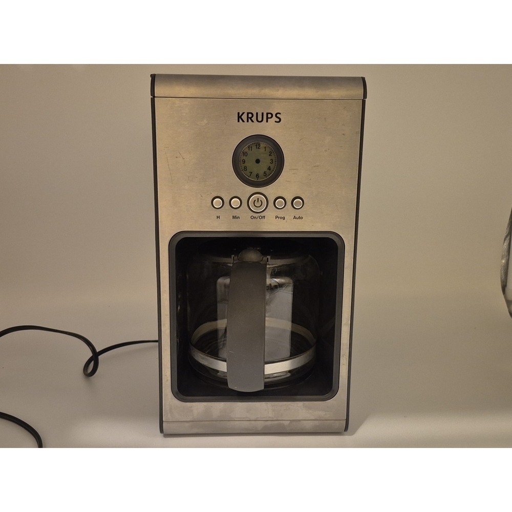 Krups KM1000 Prelude 10-Cup Programmable Coffee Maker Stainless Steel Tested